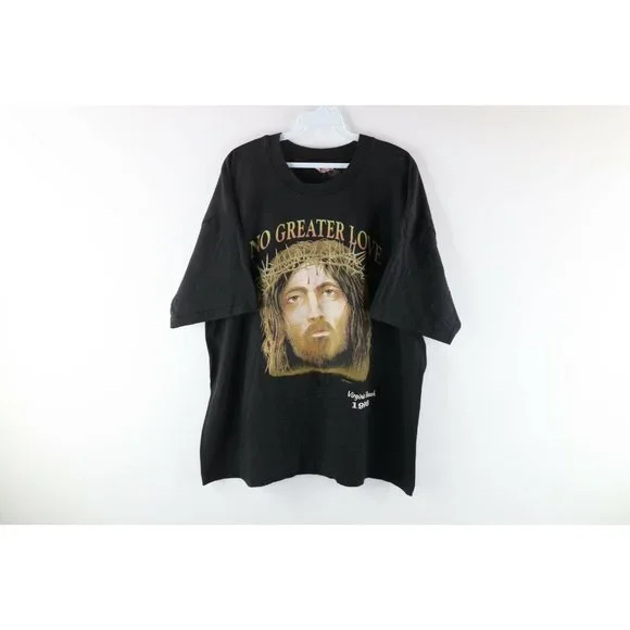 Vintage | Shirts | Vintage 9s Mens Xl Faded No Greater Love Jesus